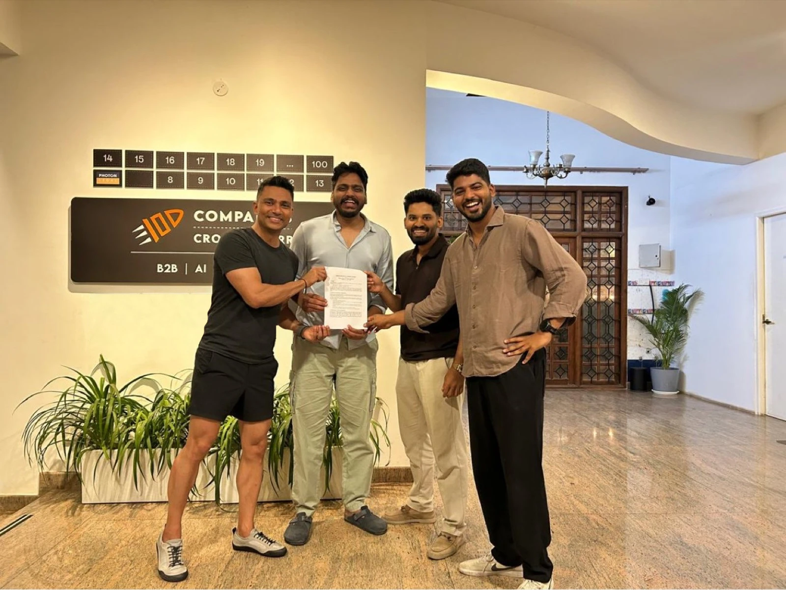 Shifu and Photon Legal holding the signed co-building agreement